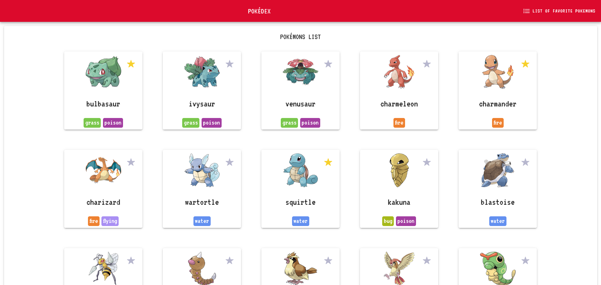 Aplicativo Pokedex